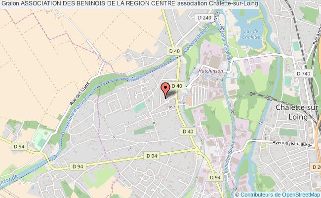 plan association Association Des Beninois De La Region Centre Châlette-sur-Loing