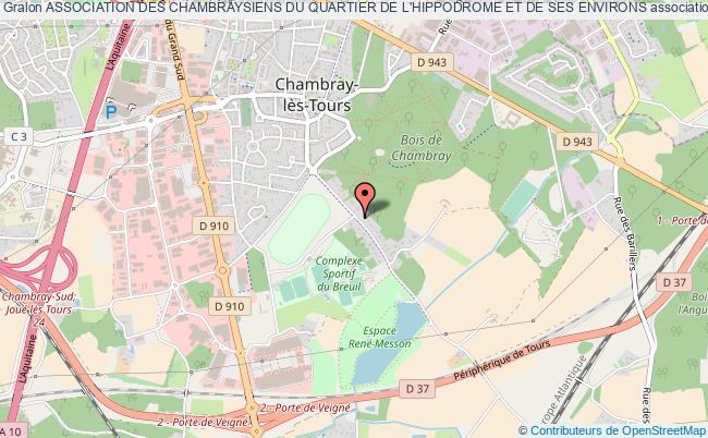 plan association Association Des Chambraysiens Du Quartier De L'hippodrome Et De Ses Environs Chambray-lès-Tours