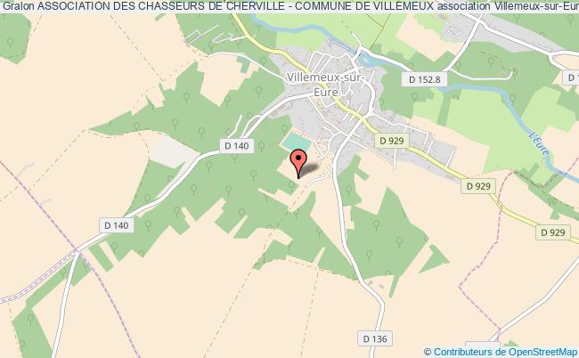 plan association Association Des Chasseurs De Cherville - Commune De Villemeux Villemeux-sur-Eure