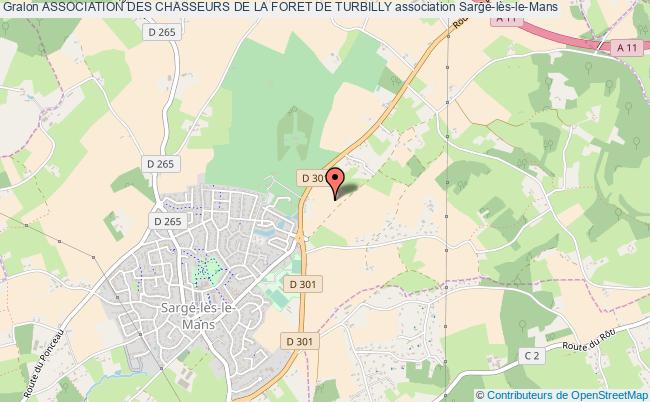 plan association Association Des Chasseurs De La Foret De Turbilly Sargé-lès-le-Mans