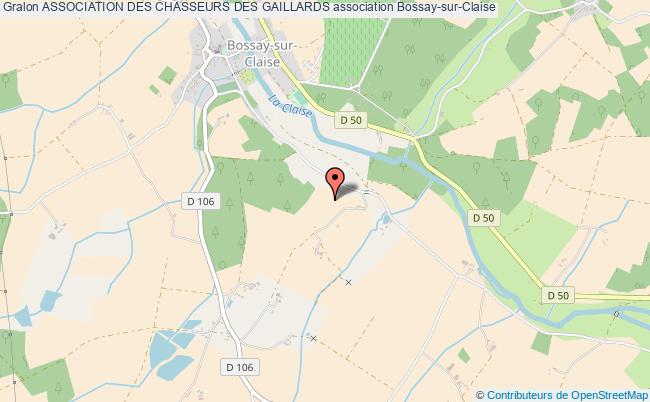 plan association Association Des Chasseurs Des Gaillards Bossay-sur-Claise
