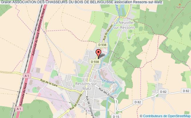 plan association Association Des Chasseurs Du Bois De Belinglisse Ressons-sur-Matz