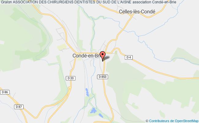 plan association Association Des Chirurgiens Dentistes Du Sud De L'aisne Condé-en-Brie