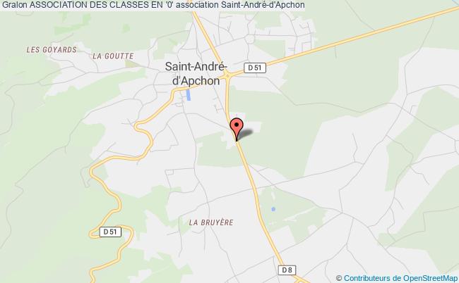 plan association Association Des Classes En '0' Saint-André-d'Apchon