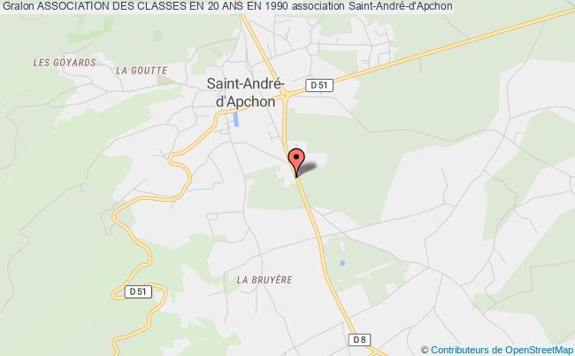 plan association Association Des Classes En 20 Ans En 1990 Saint-André-d'Apchon