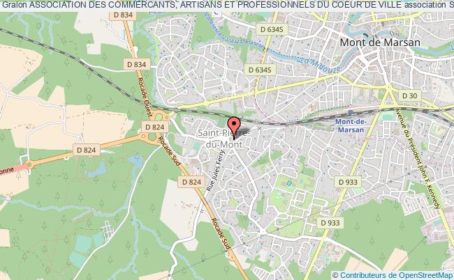 plan association Association Des Commercants, Artisans Et Professionnels Du Coeur De Ville Saint-Pierre-du-Mont
