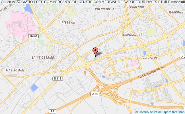 ASSOCIATION DES COMMERCANTS DU CENTRE COMMERCIAL DE CARREFOUR NIMES ETOILE