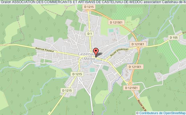 plan association Association Des Commercants Et Artisans De Castelnau-de-medoc Castelnau-de-Médoc
