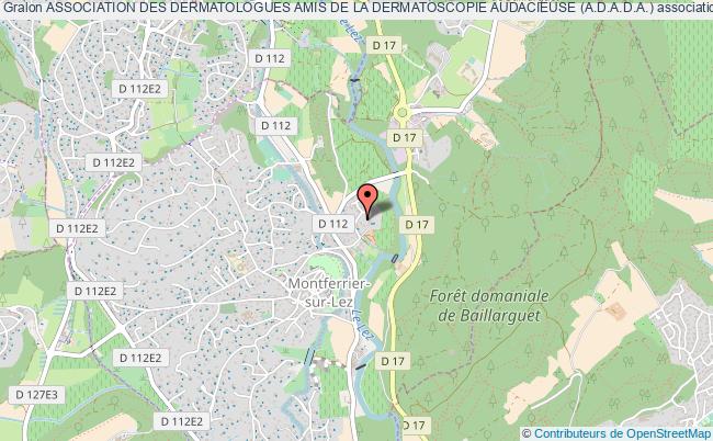 plan association Association Des Dermatologues Amis De La Dermatoscopie Audacieuse (a.d.a.d.a.) Montferrier-sur-Lez