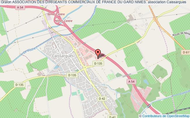 plan association Association Des Dirigeants Commerciaux De France Du Gard Nimes. Caissargues