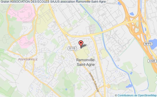 plan association Association Des Ecoles Sajus Ramonville-Saint-Agne