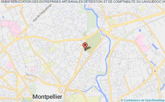plan association Association Des Entreprises Artisanales De Gestion Et De Comptabilite Du Languedoc (aagcl) Montpellier
