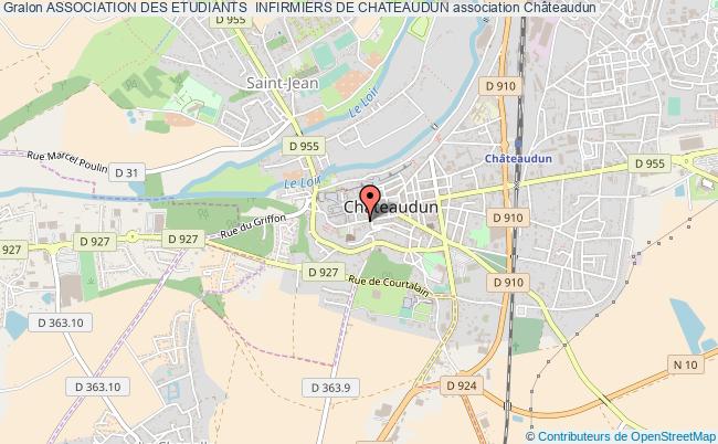 plan association Association Des Etudiants  Infirmiers De Chateaudun Châteaudun