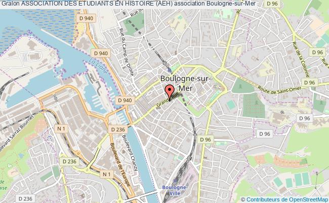 plan association Association Des Etudiants En Histoire (aeh) Boulogne-sur-Mer