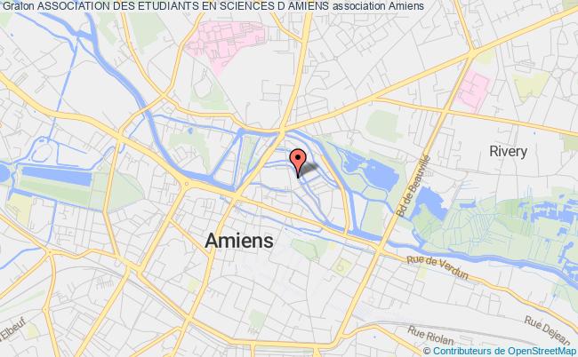 plan association Association Des Etudiants En Sciences D Amiens Amiens
