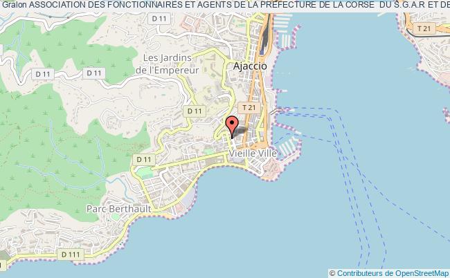 plan association Association Des Fonctionnaires Et Agents De La Prefecture De La Corse  Du S.g.a.r Et De La Sous-prfecture De Sartene. Ajaccio