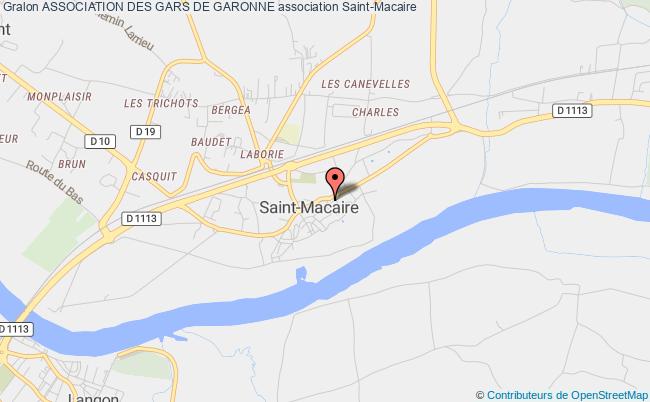 plan association Association Des Gars De Garonne Saint-Macaire