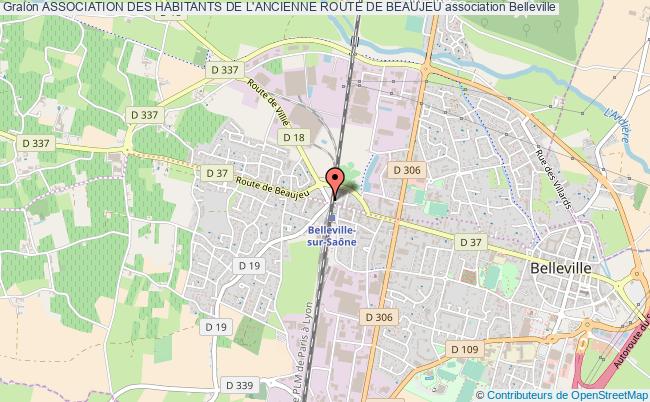 plan association Association Des Habitants De L'ancienne Route De Beaujeu Belleville