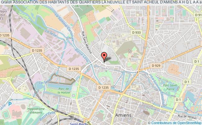 plan association Association Des Habitants Des Quartiers La Neuville Et Saint Acheul D'amiens A H Q L A A Amiens