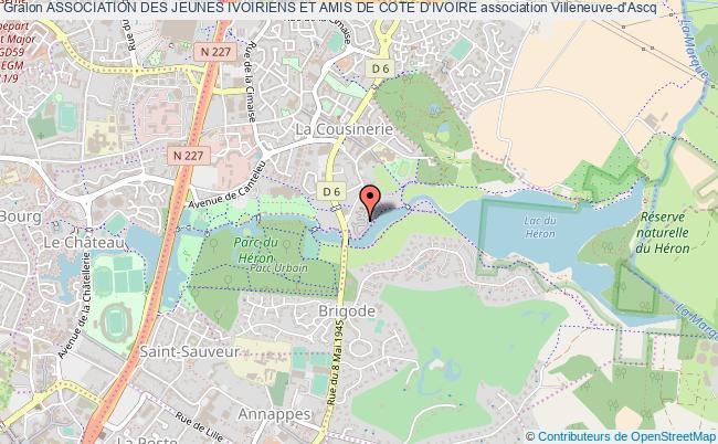 plan association Association Des Jeunes Ivoiriens Et Amis De Cote D'ivoire Villeneuve-d'Ascq