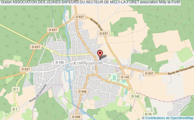 plan association Association Des Jeunes Sapeurs Du Secteur De Milly-la-foret Milly-la-Forêt