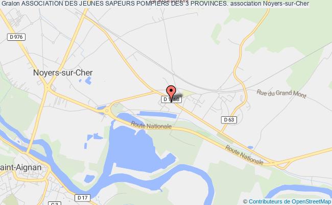 plan association Association Des Jeunes Sapeurs Pompiers Des 3 Provinces. Noyers-sur-Cher