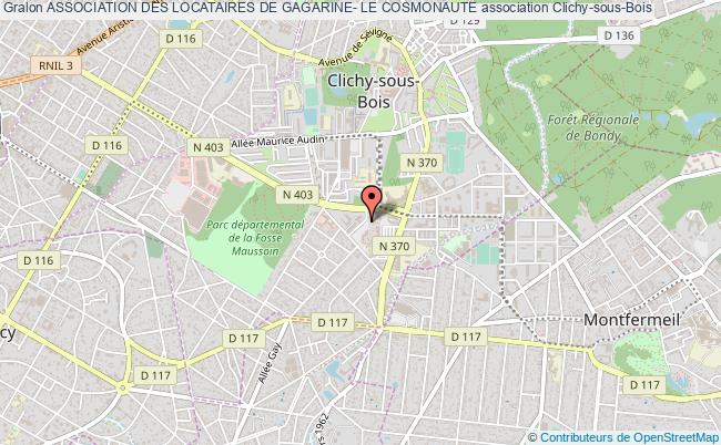 plan association Association Des Locataires De Gagarine- Le Cosmonaute Clichy-sous-Bois