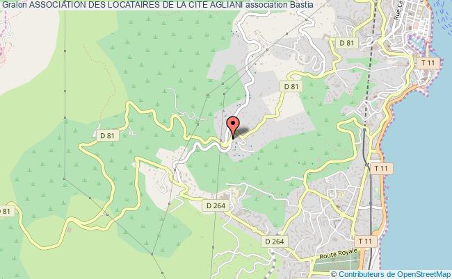 plan association Association Des Locataires De La Cite Agliani Bastia