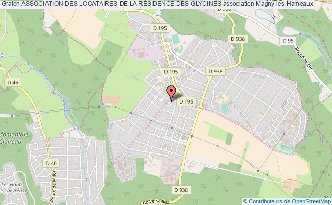 plan association Association Des Locataires De La RÉsidence Des Glycines Magny-les-Hameaux