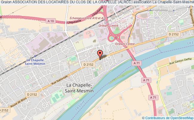 plan association Association Des Locataires Du Clos De La Chapelle (alrcc) La    Chapelle-Saint-Mesmin