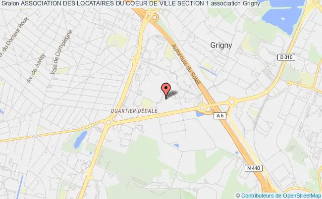 plan association Association Des Locataires Du Coeur De Ville Section 1 Grigny