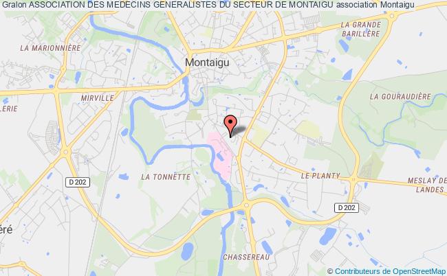 plan association Association Des Medecins Generalistes Du Secteur De Montaigu Montaigu