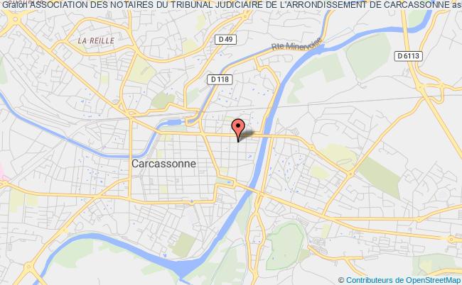 plan association Association Des Notaires Du Tribunal Judiciaire De L'arrondissement De Carcassonne Carcassonne