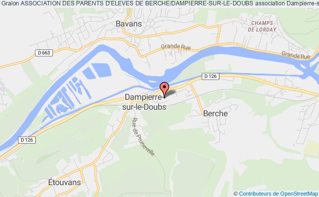 plan association Association Des Parents D'eleves De Berche/dampierre-sur-le-doubs Dampierre-sur-le-Doubs