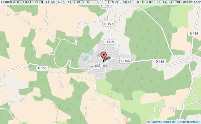 plan association Association Des Parents D'eleves De L'ecole Privee Mixte Du Bourg De Quistinic Quistinic