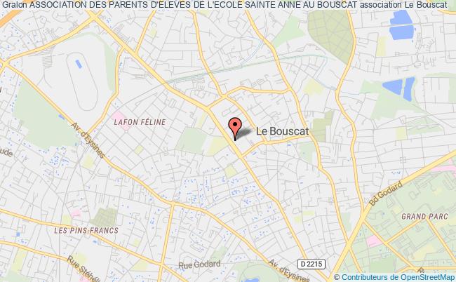 plan association Association Des Parents D'eleves De L'ecole Sainte Anne Au Bouscat Le Bouscat