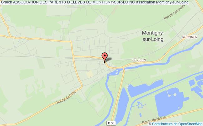 plan association Association Des Parents D'eleves De Montigny-sur-loing Montigny-sur-Loing