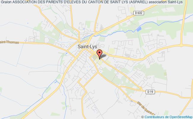 plan association Association Des Parents D'eleves Du Canton De Saint Lys (asparel) Saint-Lys