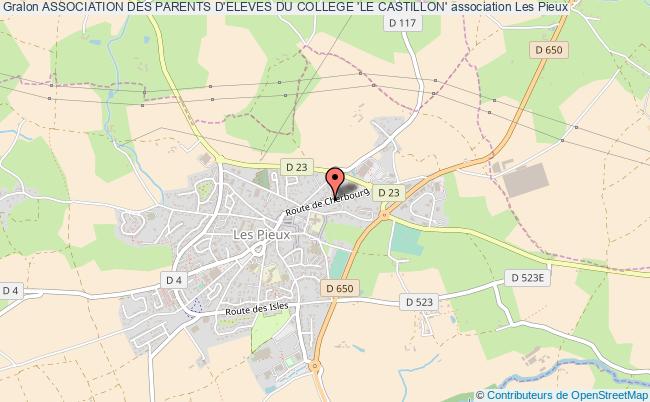 plan association Association Des Parents D'eleves Du College 'le Castillon' Les   Pieux