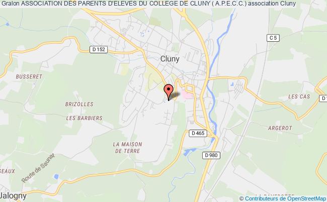 plan association Association Des Parents D'eleves Du College De Cluny ( A.p.e.c.c.) Cluny