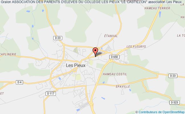 plan association Association Des Parents D'eleves Du College Les Pieux "le Castillon" Pieux
