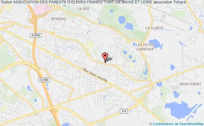 plan association Association Des Parents D Eleves Franco Turc De Maine Et Loire Trélazé