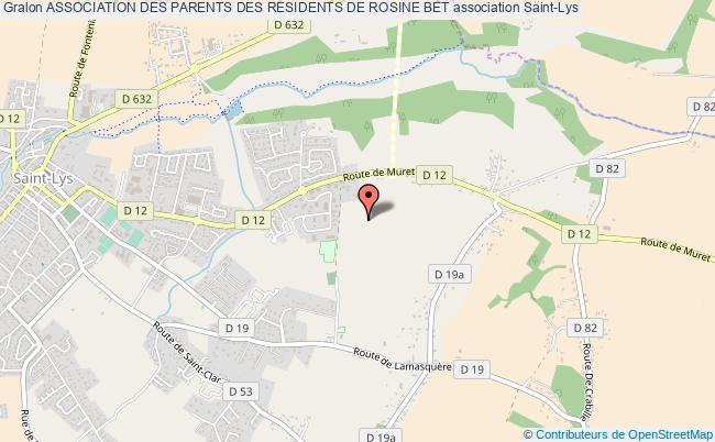 plan association Association Des Parents Des Residents De Rosine Bet Saint-Lys