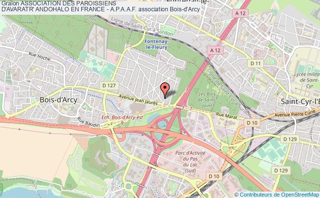 plan association Association Des Paroissiens 
D'avaratr' Andohalo En France - A.p.a.a.f. Bois-d'Arcy
