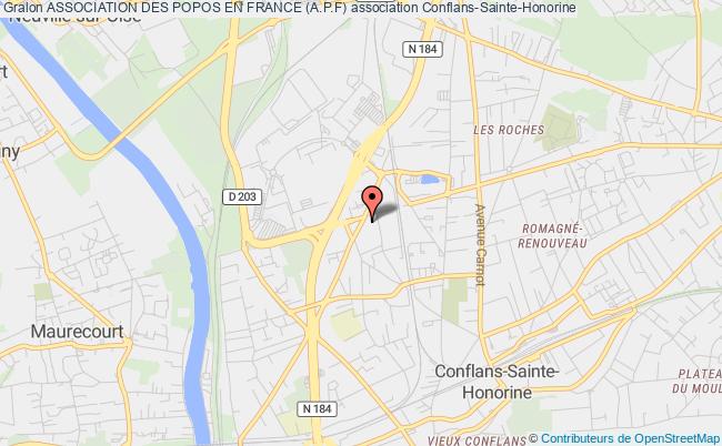 plan association Association Des Popos En France (a.p.f) Conflans-Sainte-Honorine