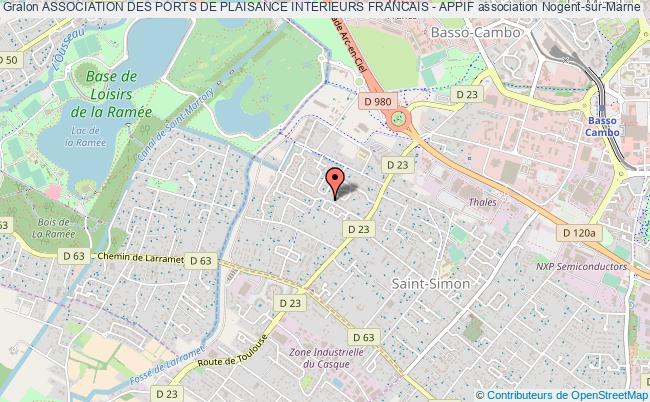 plan association Association Des Ports De Plaisance Interieurs Francais - Appif Nogent-sur-Marne