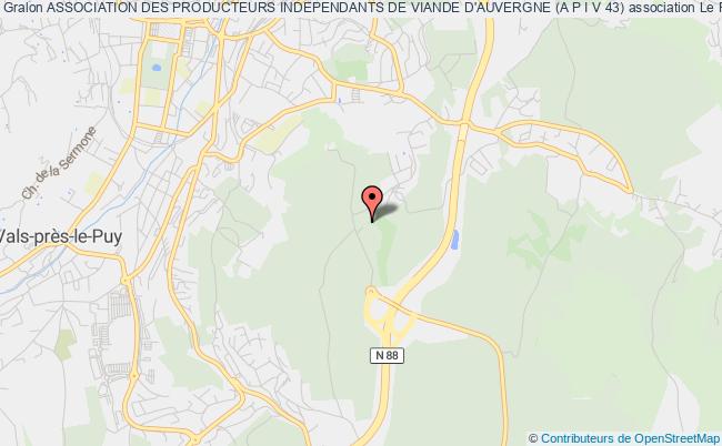 plan association Association Des Producteurs Independants De Viande D'auvergne (a P I V 43) Le Puy-en-Velay
