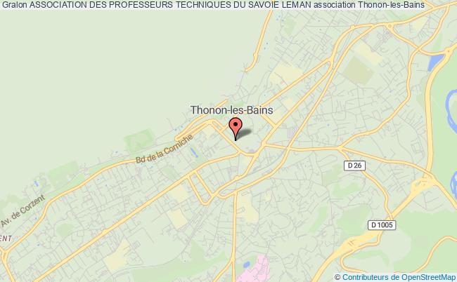 plan association Association Des Professeurs Techniques Du Savoie Leman Thonon-les-Bains