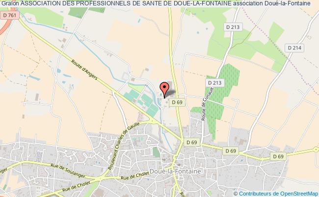 plan association Association Des Professionnels De Sante De Doue-la-fontaine Doué-en-Anjou