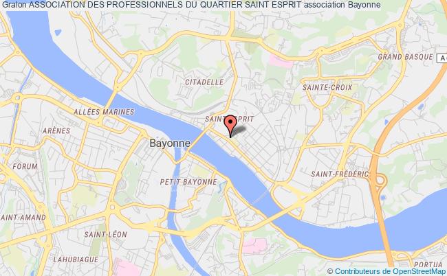 plan association Association Des Professionnels Du Quartier Saint Esprit Bayonne